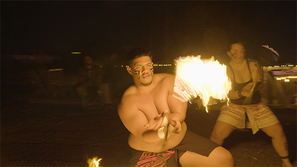 Fire dancing